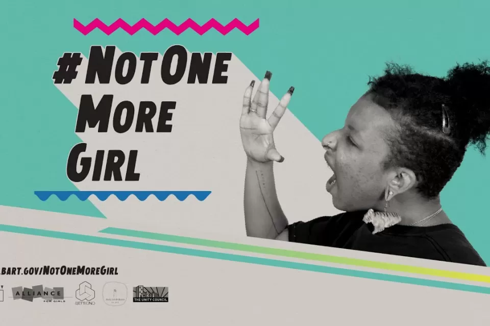 Not One More Girl campaign graphic